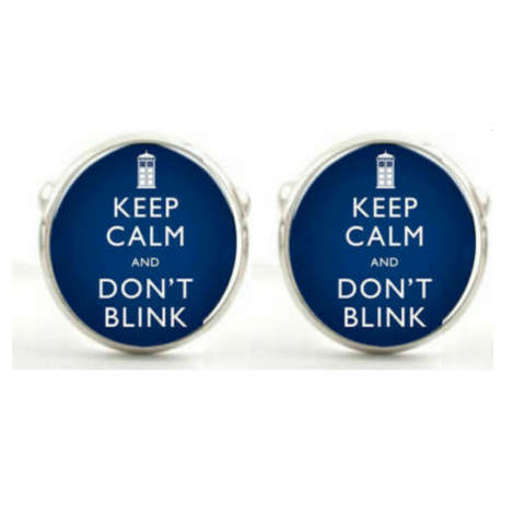 Manžetové gombíky Keep calm and do not Blink