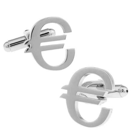 Manžetové gombíky Euro oceľ - 1
