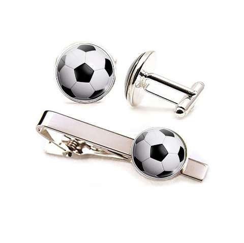 Manžetové gombíky so sponou futbal