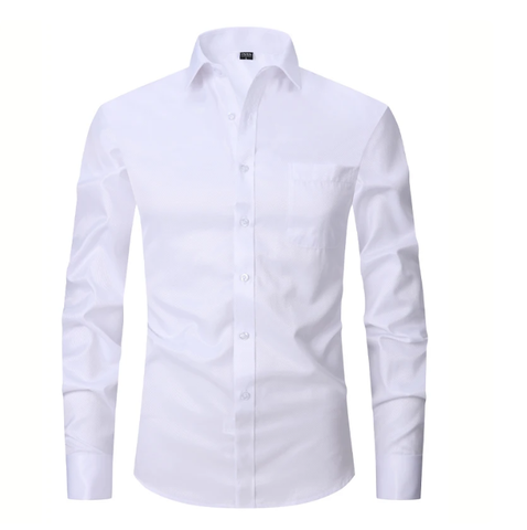 Biela pánska manžetová košeľa s francúzskymi manžetami - 2